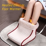 Almofada de aquecimento de pé aquecida quente elétrica Aquecedor Lavável Calor 5 modos Configurações de calor cuidados com os pés Almofada mais quente Aquecedor de pé térmico