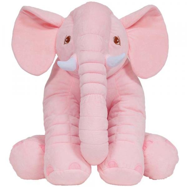 Almofada Elefante Gigante - Rosa - Buba