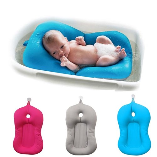 Almofada para Banho de Bebês / Azul