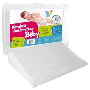 Almofada Travesseiro Fibrasca Antirefluxo Baby com Fronha Impermeável