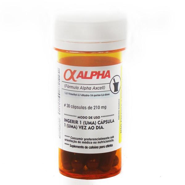 Alpha Axcell 30 Caps 210mg Cafeína Power Supplements