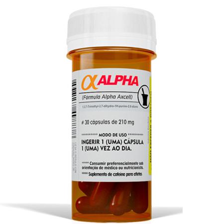Alpha Axcell Cafeína (30 Cápsulas) - Power Supplements