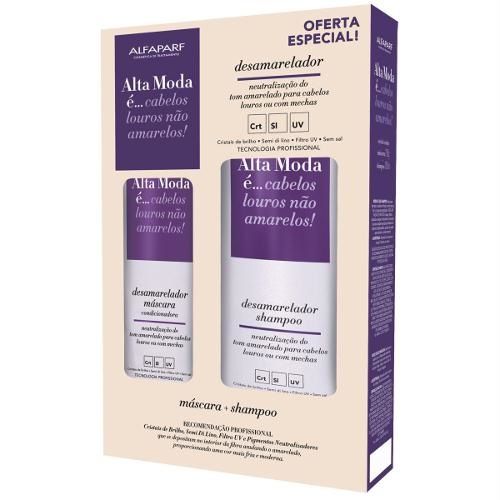 Alta Moda Alfaparf Kit Desamarelador Máscara + Shampoo