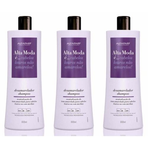 Alta Moda Desamarelador Shampoo 300ml (kit C/03)