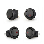  Alta Qualidade Switch de 4 Indicador LED Rocker 3 Pin On-Off 12V DC Red