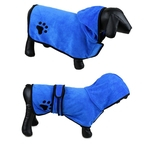 Alta Toalha Grade Dog Pet com capuz Banho Toalha de secagem absorvente com Magic etiqueta