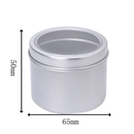 Alum¨ªnio Vazio Cosmetic Pot Jar Tin Container prata Box Screw Craft Lid