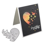 FLY Amar borboletas do coração corte morre Stencils para Scrapbooking DIY paper-cut artwear
