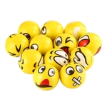 Amarelo Facial Expression Estresse Toy Squeeze Relief esponja de espuma Bolas M?o