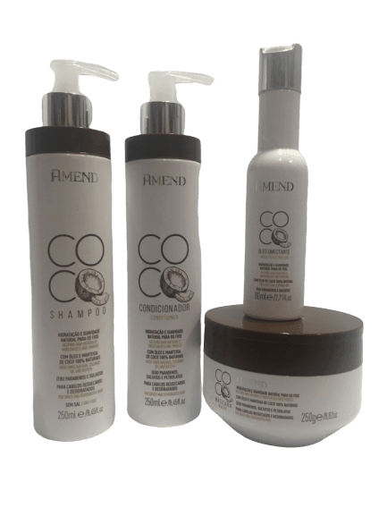 Amend Coco Kit Shampoo/condicionador/máscara/óleo Umectante