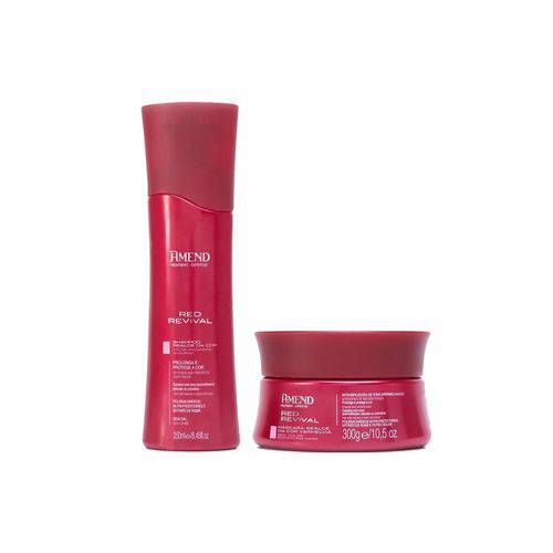 Amend Kit Shampoo Red Revival 250ml + Mascara Realce da Cor 300g