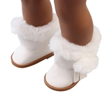 American Girl Plush Inverno Neve botas para 18 Inch Dolls Mini Shoes