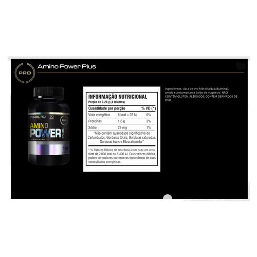 Amino Power Plus 60 Tabletes - Probiótica