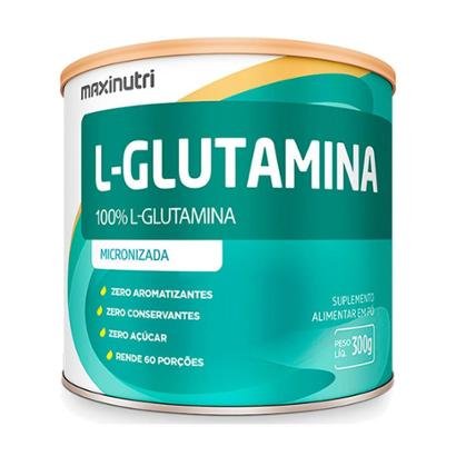 Aminoácido L-Glutamina Maxinutri Suplemento Pó 300g 100% Pura