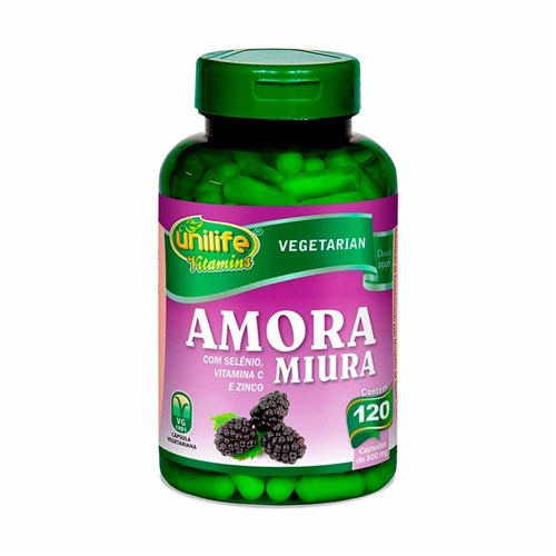 Amora Miura com Vitaminas - Unilife - 120 Cápsulas de 500Mg