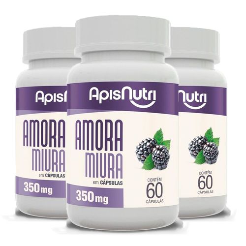 Amora Miura - 3 Un de 60 Cápsulas - Apisnutri