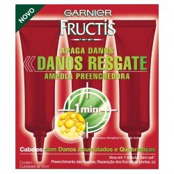 Ampola de Tratamento Garnier Fructis Apaga Danos 15ml - 3 Unidades