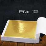 100 Páginas 24K Gold Leaf Design da arte com banho de ouro Quadro materiais decorativos