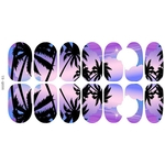 Amyove Lovely gift 14PCS / Kit Luminous Paisagem Panorâmico Adesivos Nail Stickers Prego Acessórios Art