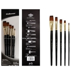 Amyove Lovely gift 5pcs / set Nylon Escova de Proteção Ambiental Log Diy Pen Set Escova