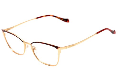 Ana Hickmann Ah 1366 - Óculos de Grau 07A Vermelho e Dourado