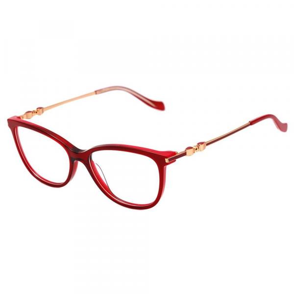 Ana Hickmann Ah 6346 - Óculos de Grau C03 Vermelho e Dourado