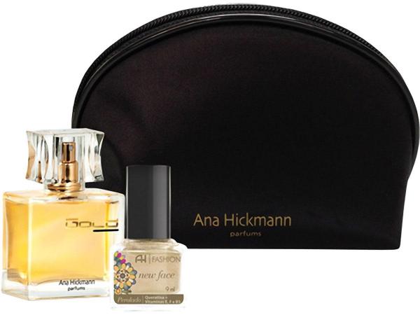 Ana Hickmann Coffret Perfume Feminino Gold - Edt 50ml + Esmalte Fashion Flash + Necessaire