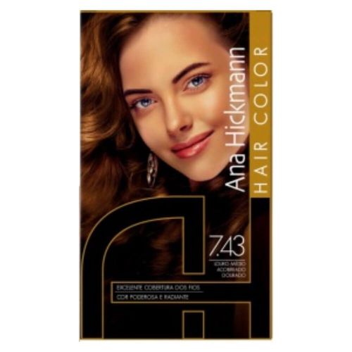 Ana Hickmann Coloração Kit 7.43 Louro Médio Acobreado Dourado