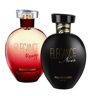 Ana Hickmann Elegance Kit – Perfume Feminino Elegance Noir VIP Deo Colônia+ Perfume Feminino Elegance Rouge VIP Deo Colônia Kit