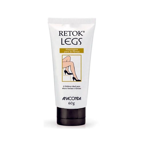 Anaconda - Retok Legs Bisnaga 60 ml Médio (Maquiagem p/ Pernas)