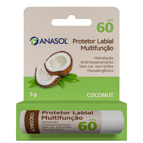 Anasol Coconut FPS 60 - Protetor Labial 5g