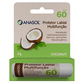 Anasol Protetor Labial Multifunção Fps 60 Coconut 5G