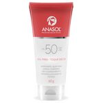 Anasol Protetor Solar Facial Fps 50 Oil Free 60g