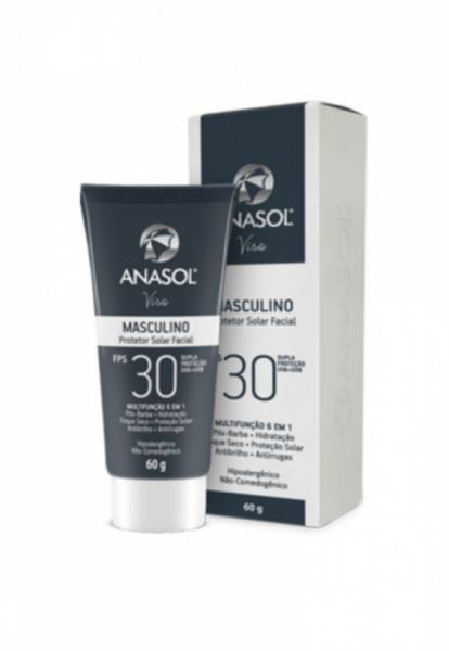 Anasol Protetor Solar Facial Masculino FPS 30 - 60 G - Dahuer
