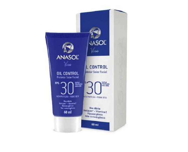 Anasol Protetor Solar Facial Oil Control FPS 30 60ml