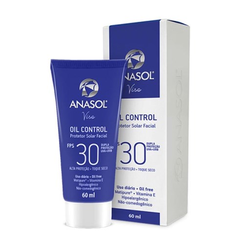 Anasol Protetor Solar Facial Oil Control Fps 30 Facial 60G