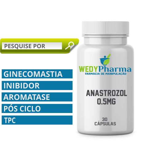 Anastrozol 0.5 Mg 30 Cápsulas