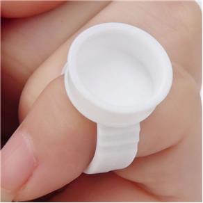 Anéis Batoque Anel Micropigmentação 100 Unidades Branco Descartável