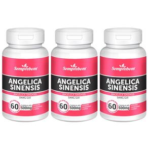 Angelica Sinensis - Semprebom - 180 Caps - 500 Mg - Sem Sabor - 180 Cápsulas