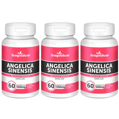 Angelica Sinensis - Semprebom - 180 Caps - 500 Mg