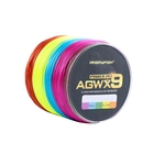 ANGRYFISH Diominate Multicolor X9 PE linha 9 Vertentes Weaves trançado 500m / 547yds Super Strong Pesca Linha 15lb-100LB