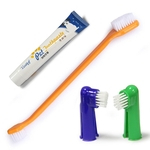 Animal Cão Gato conjunto de escova de dentes escova de limpeza Oral Set