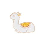 Animal Dos Desenhos Animados Alpaca Esmalte Collar Shirt Pin Badge Brooch Jewelry For Women