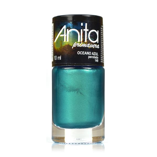 Anita Esmalte Coleção Primavera - Oceano Azul Perolado 149 - 10ml - Anita Cosméticos