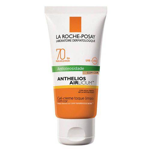 Anthelios Airlicium Helioblock Gel-Creme Toque Limpo Antioleosidade C/ Cor La Roche-Posay Fps 70 50g