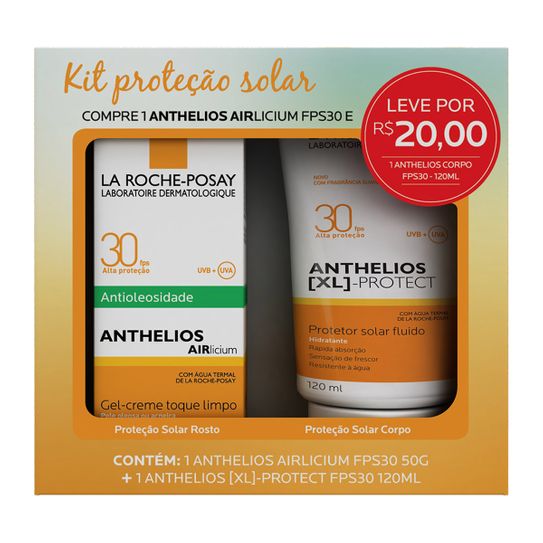 Anthelios Airlicuim Fps30 Gel Creme 50g + Anthelios Xl Protect Fps30 120ml