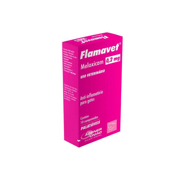 Anti-inflamatório para Gatos Flamavet 0,2mg - Agener
