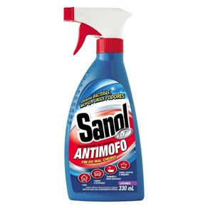 Anti Mofo Desodorizador de Ambientes Sanol 330 Ml Pulverizador Spray 6 Unidades