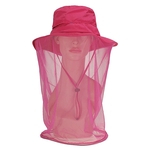 Anti-mosquito Outdoor Hat Máscara com cabeça Net malha Rosto