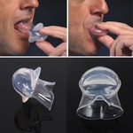 Anti ronco língua dispositivo silicone apnéia ajuda parar ronco rolha manga